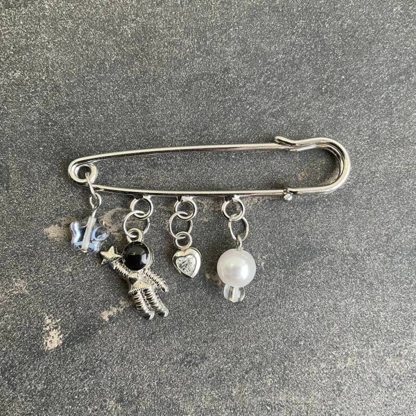 Silver Space Pin