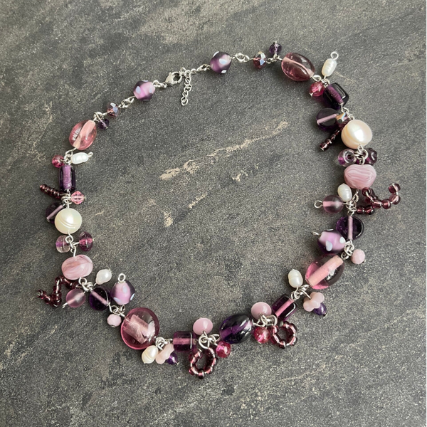 Purple Chunk Necklace