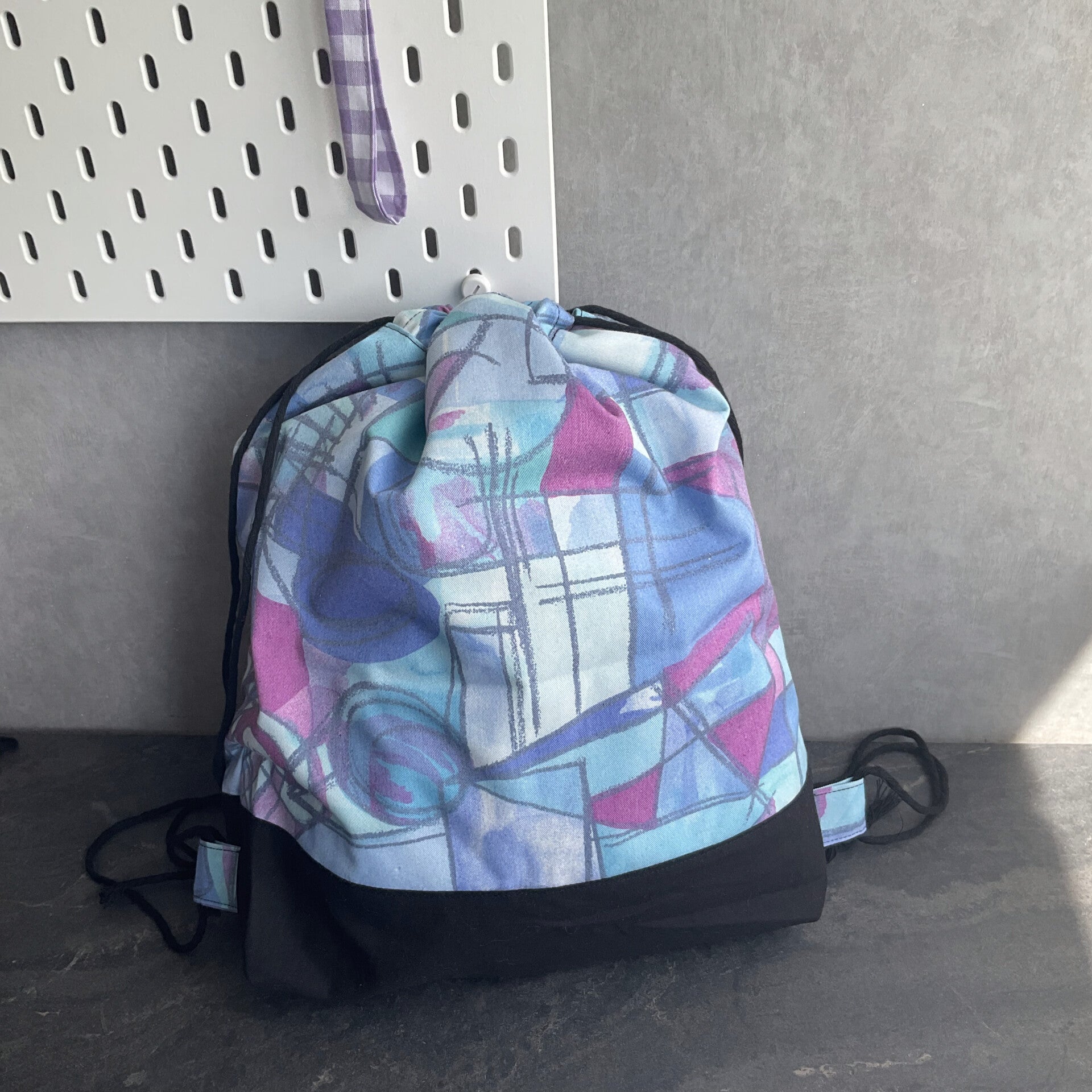 Abstract Big Drawstring Bag