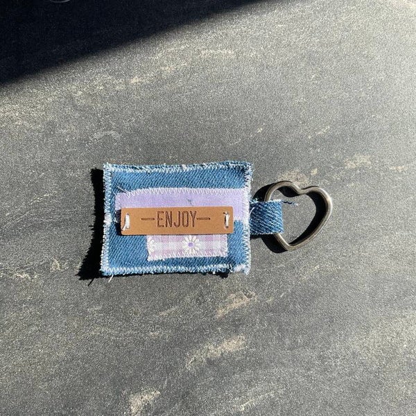 ‘Enjoy’ Scrap Keychain