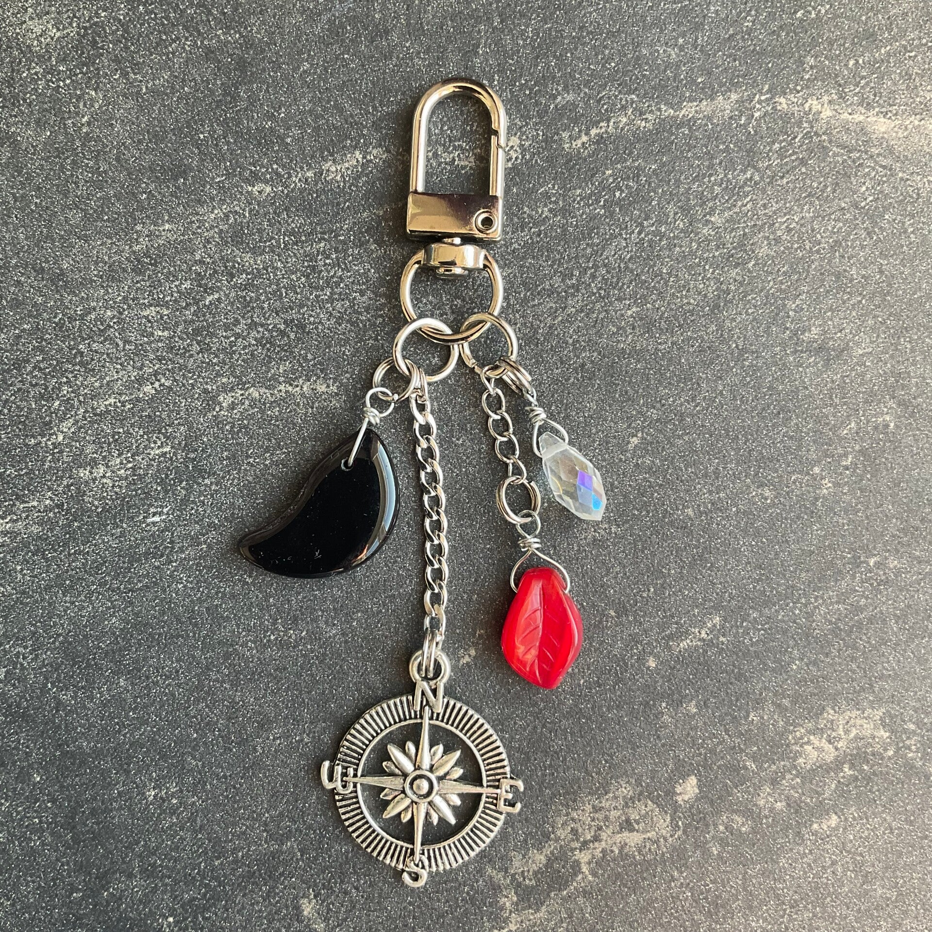 Broken Compass Keychain