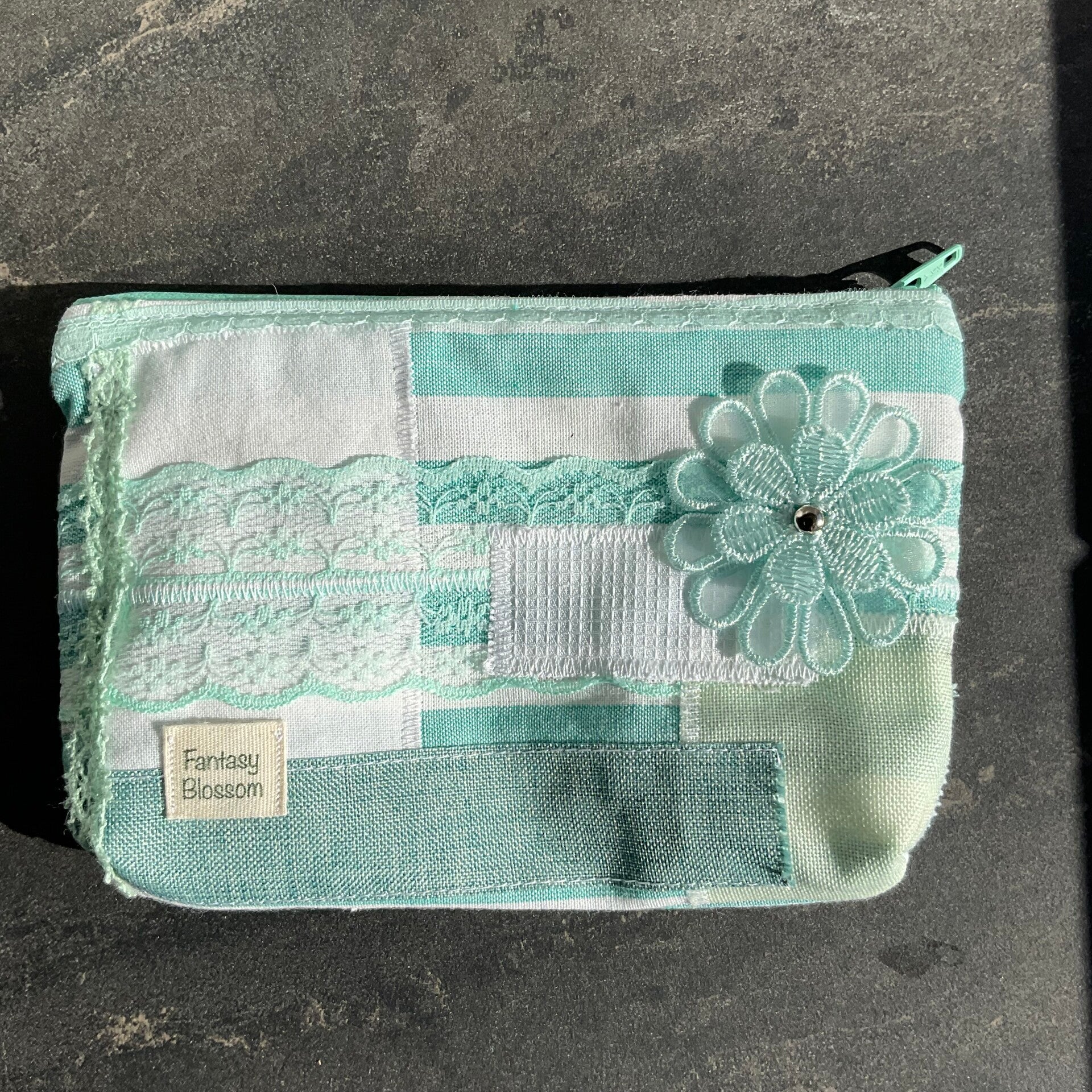 Cyan Scrappy Pouch