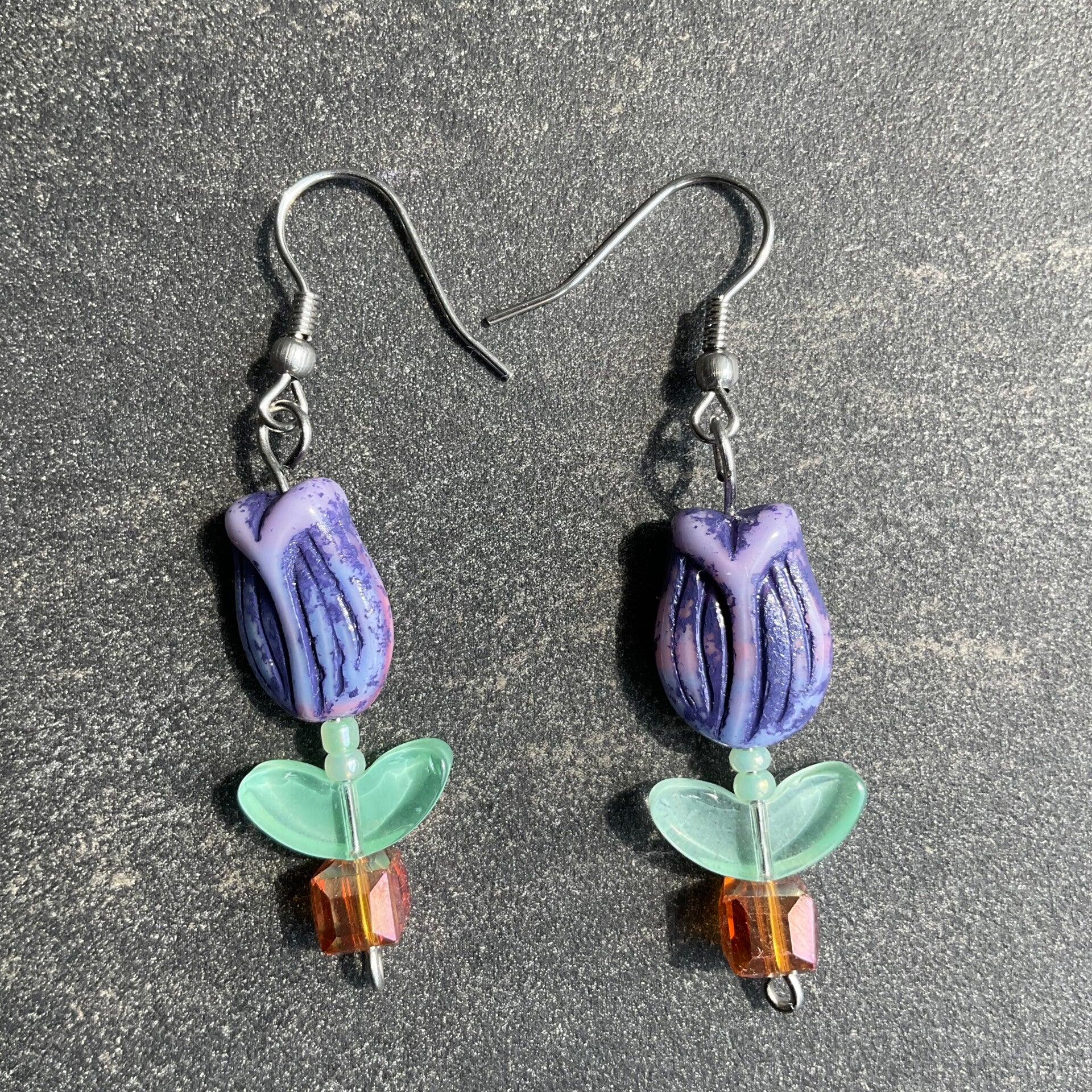 Tulip in a Pot Earrings