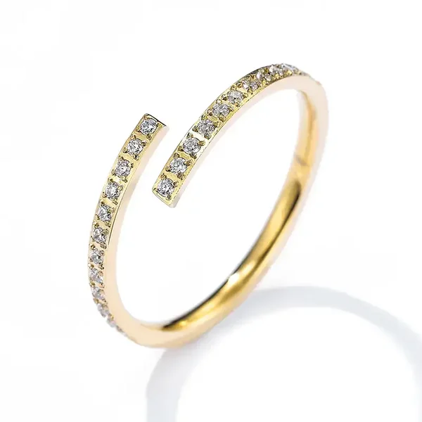 07. Ring - Flow & Stone - RVS - Goud