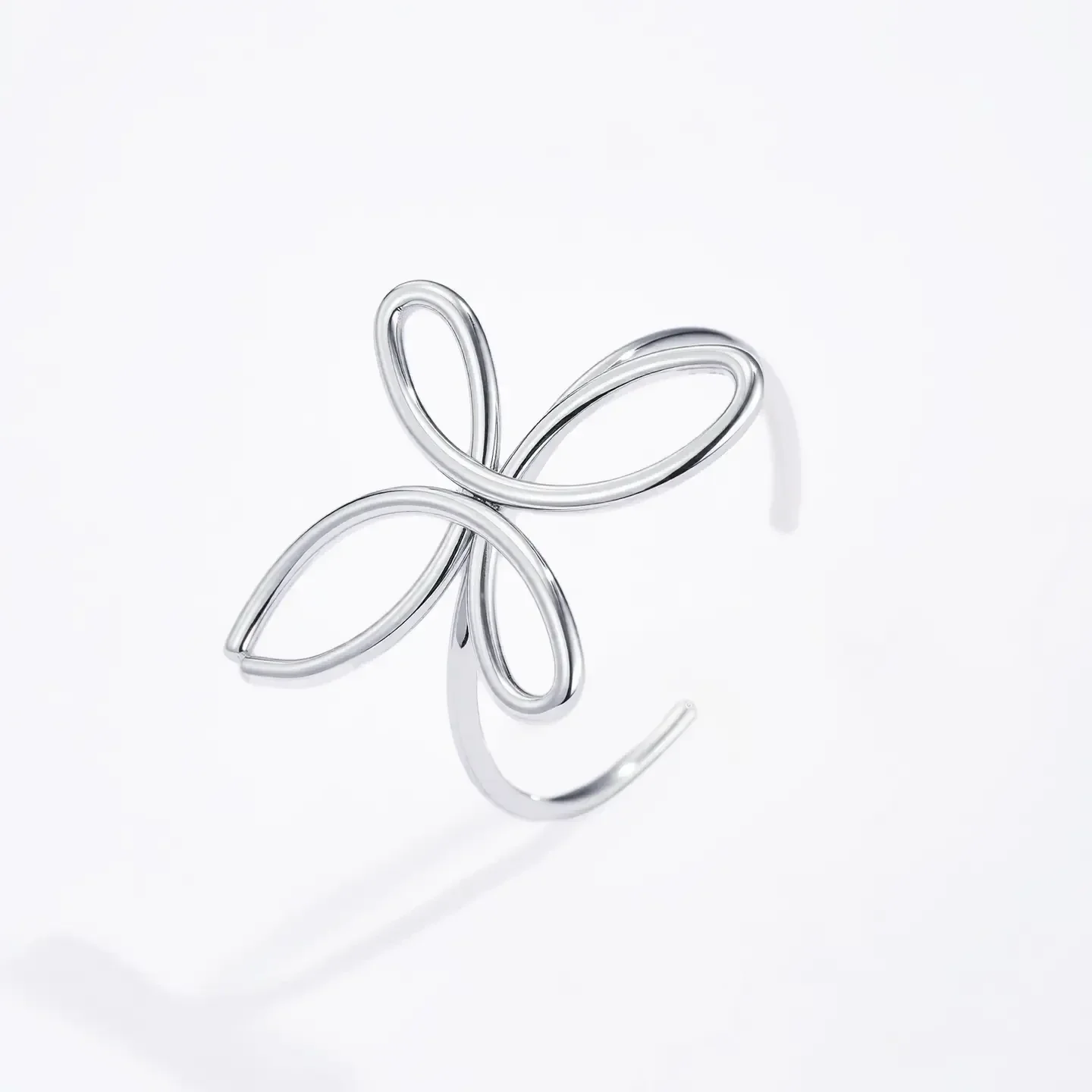 12. Ring - Abstract vlinder - RVS - Zilver