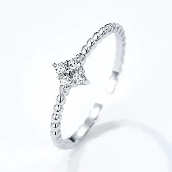 05. Ring - Star & Stones - RVS - Zilver