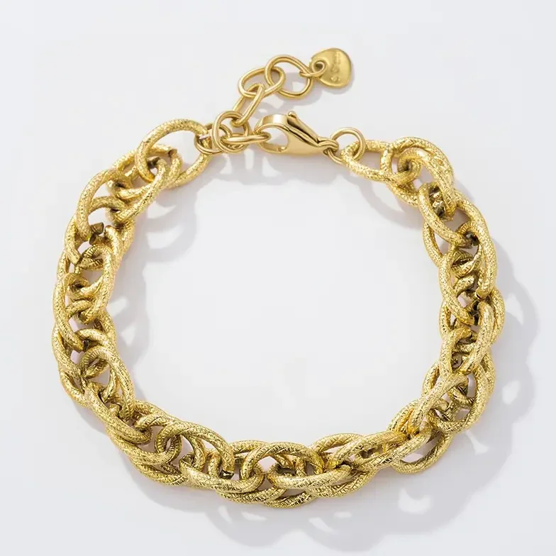 12. Armband - Chunky Chain - RVS - Goud