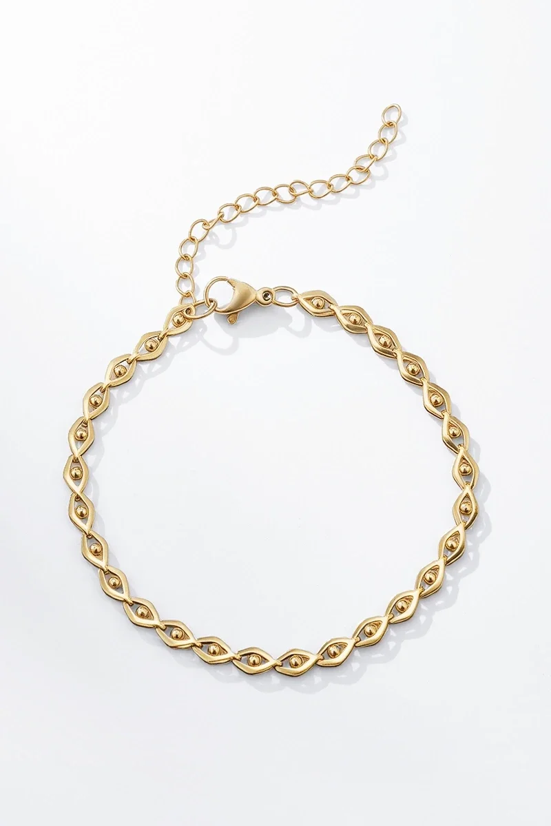 07. Armband - Chains - RVS - Goud