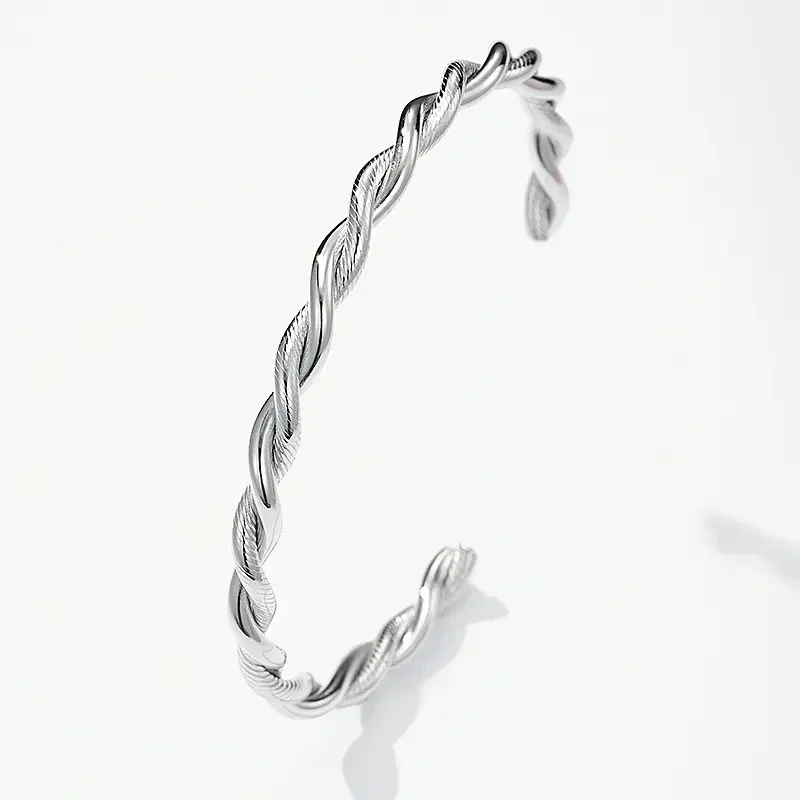 12. Armband - Twist Rope - RVS - Zilver