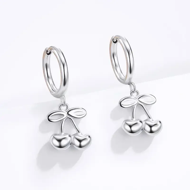 06. Oorbellen - Cherry Rings - RVS - Zilver