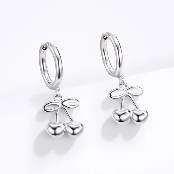 06. Oorbellen - Cherry Rings - RVS - Zilver