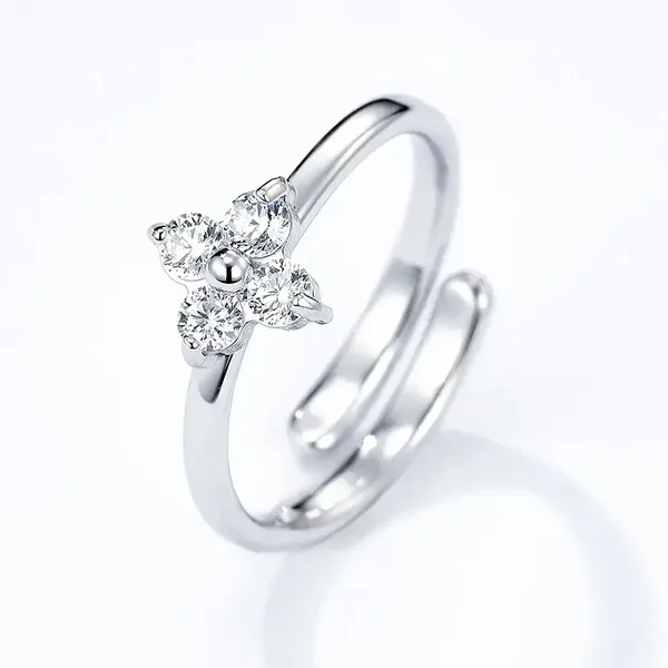 13. Ring - Clover - RVS - Zilver