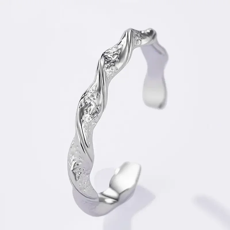 15. Ring - Twisted - RVS - Zilver