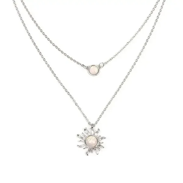 02. Ketting - Double Sun - Koper - Zilver
