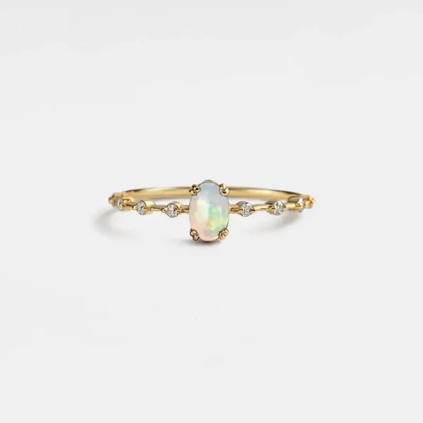 60. Ring - Opaliet Stones - 925 - Kies je kleur