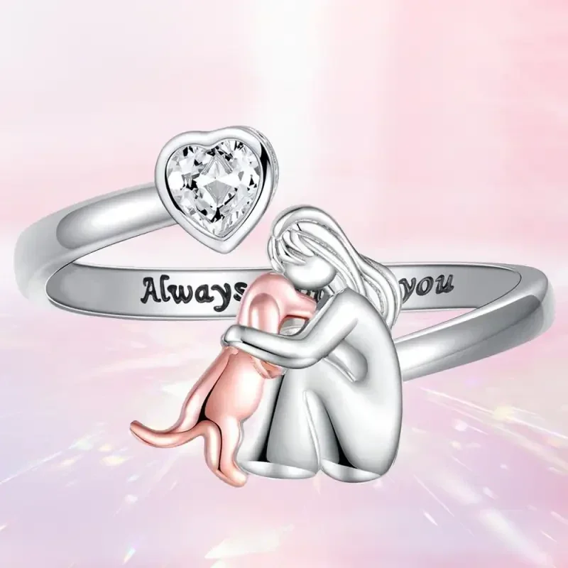18. Ring - Love dog - 925 - Zilver