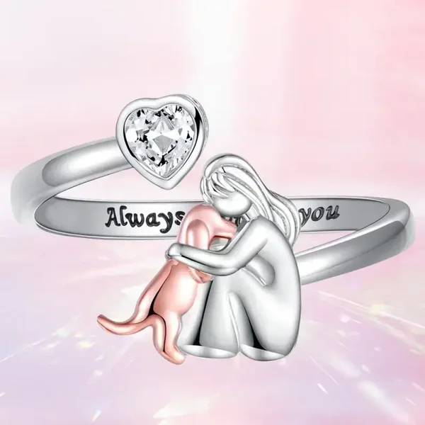 18. Ring - Love dog - 925 - Zilver