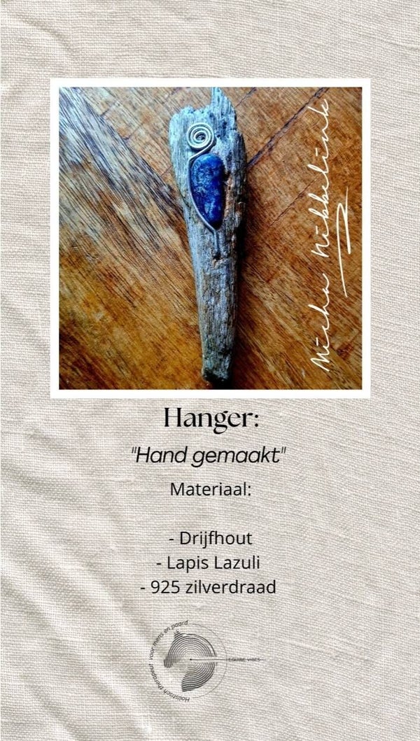 Hanger – Lapis Lazuli & Spiraal