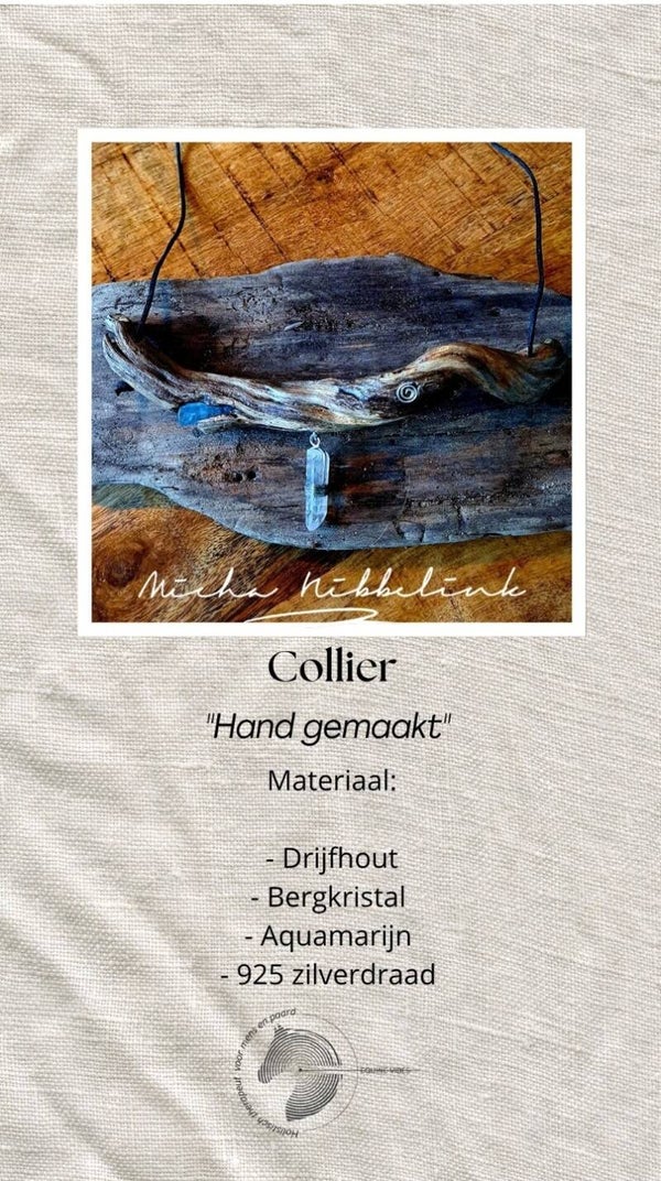 Collier – Bergkristal & Aquamarijn