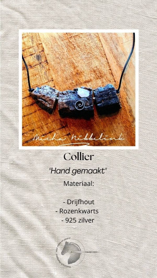 Collier – Rozenkwarts & Koru