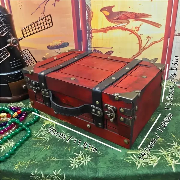 VINTAGE WOODEN SUITCASE