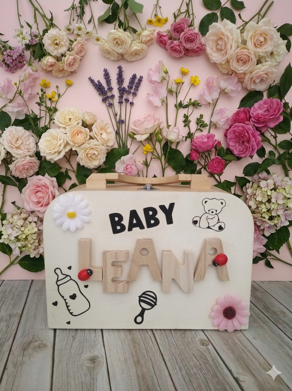 Mon Premier Coffret Souvenir – Valisette de Naissance Personnalisée