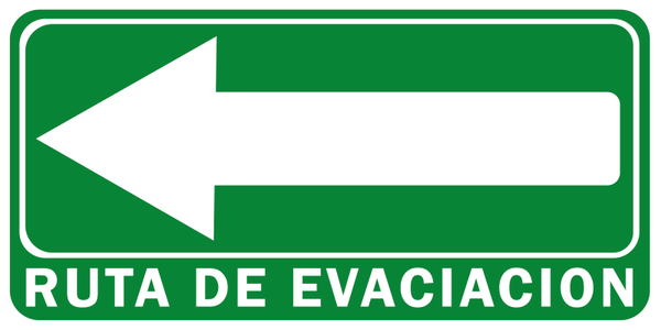 SEÑALETICA RUTA DE EVACUACIÓN