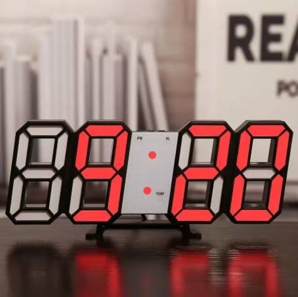 Horloge numérique LED 3D