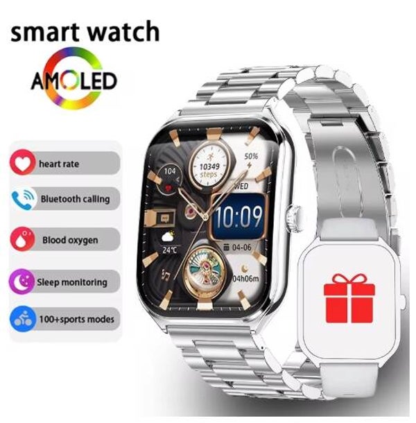 New Ultra Thin Smart Watch men 1.96"