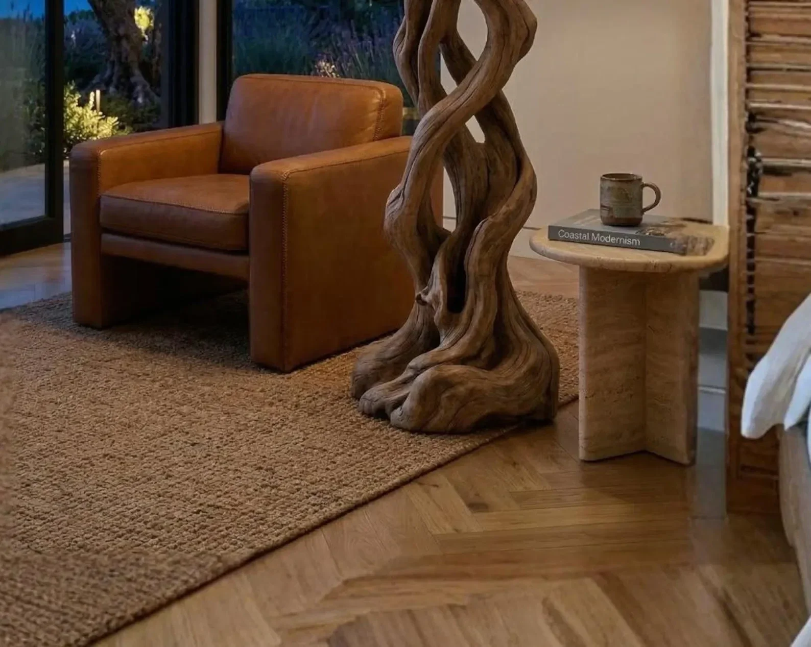 Natural Driftwood Floor Lamp