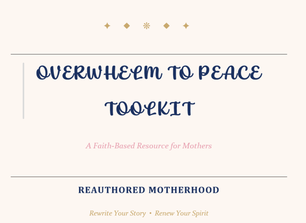 Overwhelm to Peace Toolkit