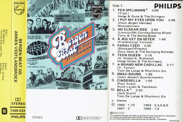Diverse - Bergen Beat Og Annen Vestlandsrock (Kassett)