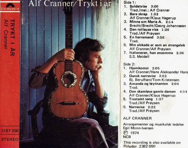 Alf Cranner – Trykt I År (Kassett)