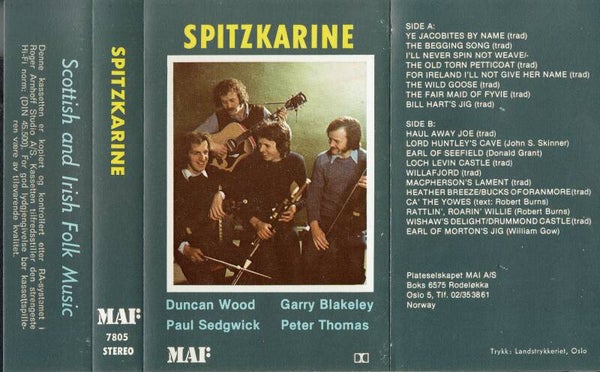 Spitzkarine – Scottish and Irish Folk Music (Kassett)