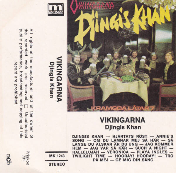 Vikingarna – Djingis Khan (Kramgoa Låtar 7) (Kassett)