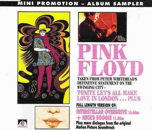 Pink Floyd ‎– Tonite Let's All Make Love In London ... Plus (CD maxi)