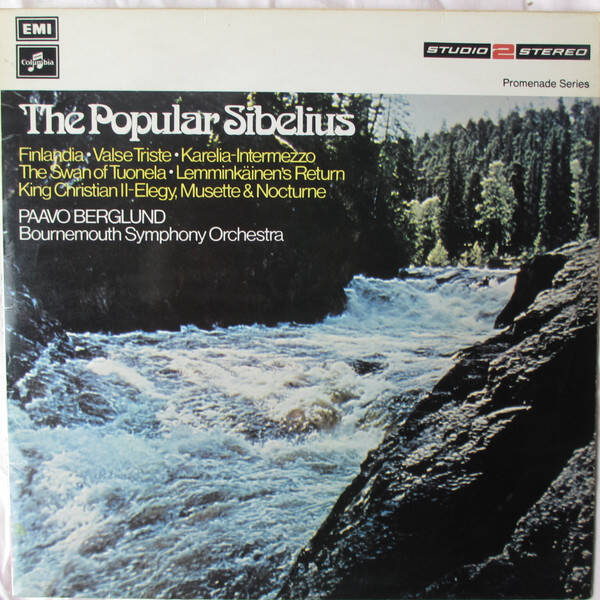 Sibelius, Bournemouth Symphony Orchestra conducted by Paavo Berglund – The Popular Sibelius (LP)