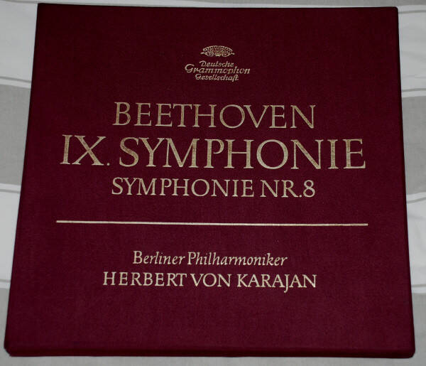 Beethoven - Berliner Philharmoniker, Herbert von Karajan – IX. Symphonie / Symphonie Nr. 8 (2LP)