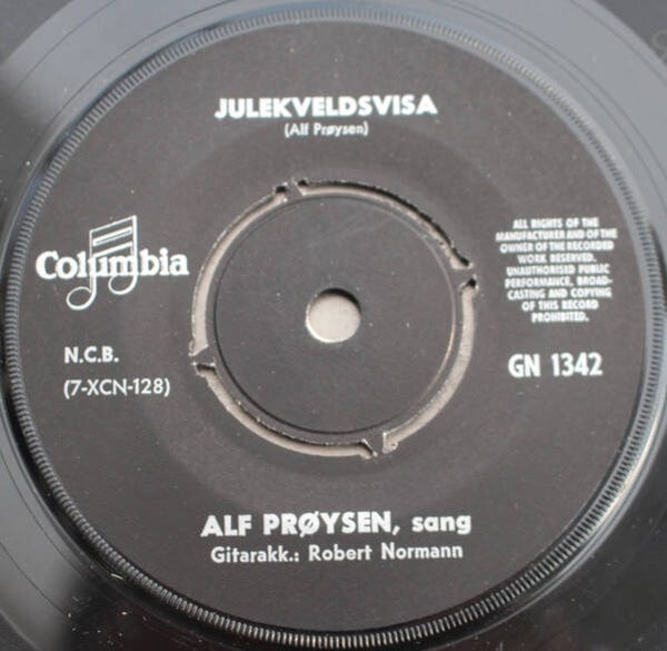 Alf Prøysen – Julekveldsvisa / Ringdæinsen (7")