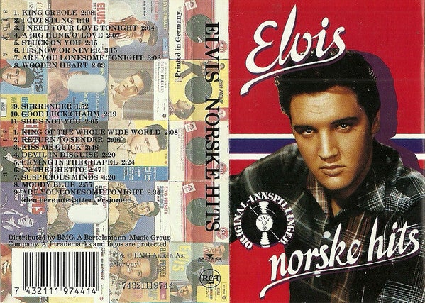 Elvis Presley – Norske Hits (Kassett)