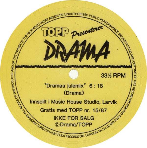 Drama – Dramas Julemix (7" - Flexi singel)