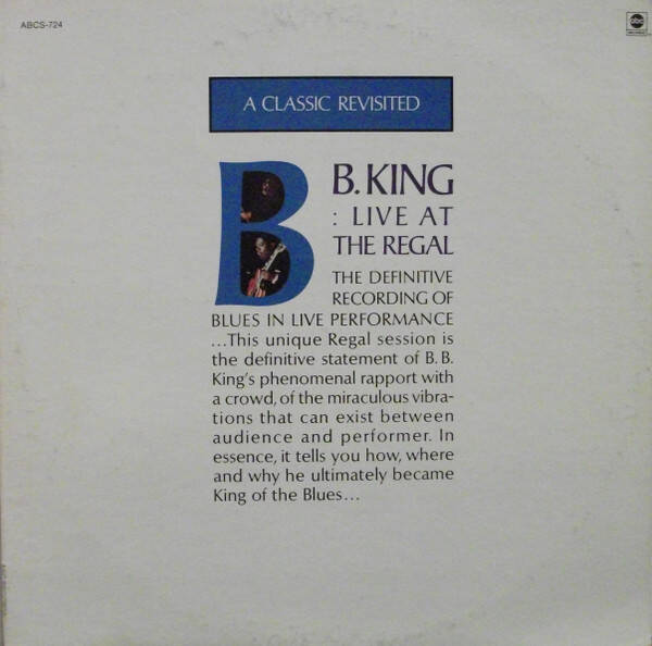 B.B. King – Live At The Regal (LP)