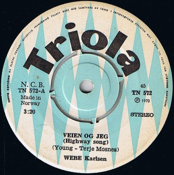 Webe Karlsen – Veien Og Jeg (7")