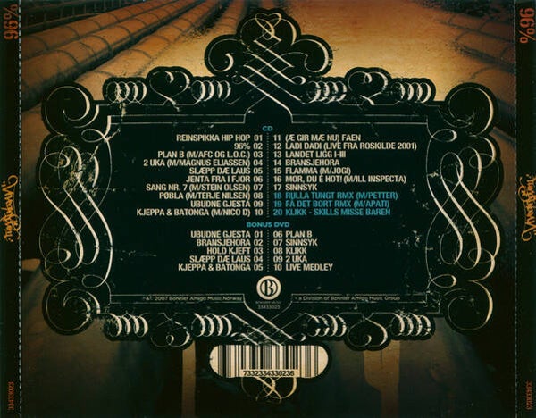 Tungtvann – 96% (CD + DVD)