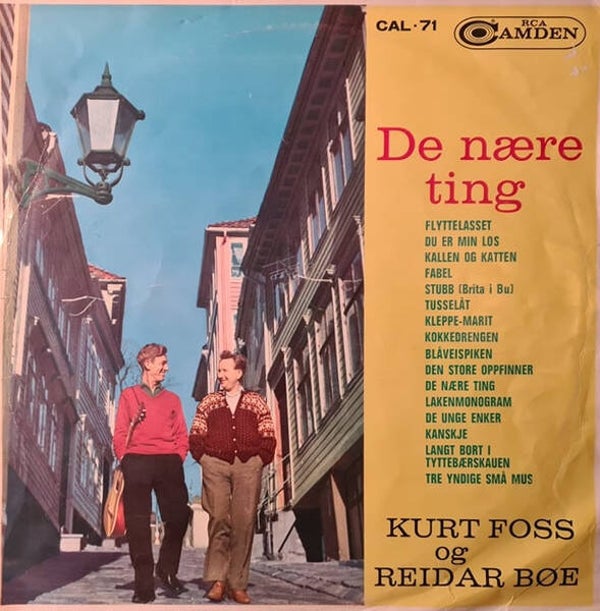 Kurt Foss Og Reidar Bøe – De Nære Ting (LP)