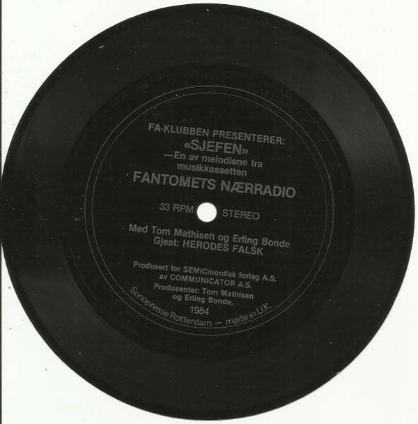 Tom Mathisen, Erling Bonde – Fantomet's Nærradio (7" Flexi)