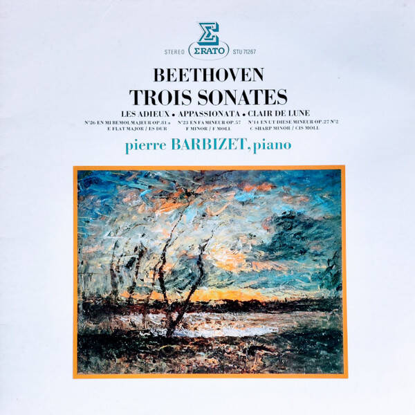 Beethoven, Pierre Barbizet – Trois Sonates (LP)