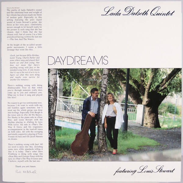 Laila Dalseth Quintet Featuring Louis Stewart – Daydreams (LP)