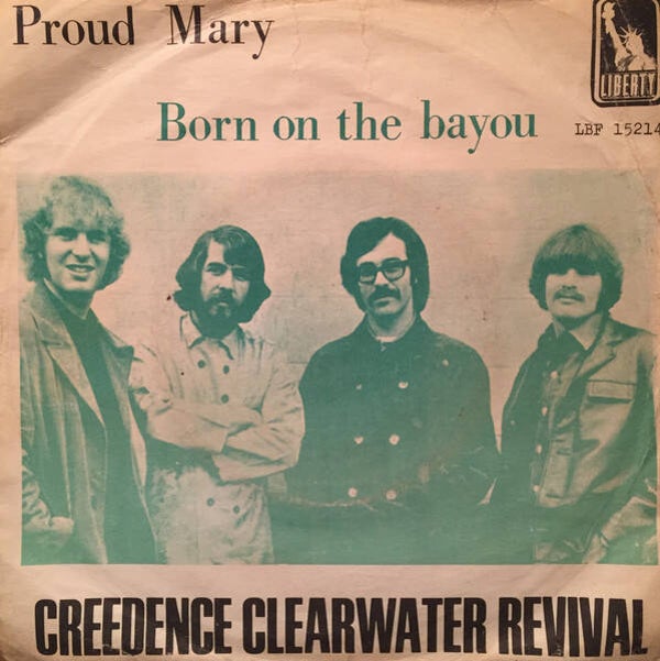 Creedence Clearwater Revival – Proud Mary / Born On The Bayou (7")