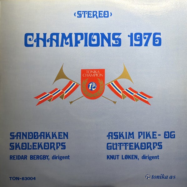 Sandbakken Skolekorps, Askim Pike- Og Guttekorps – Champions 1976 (LP)